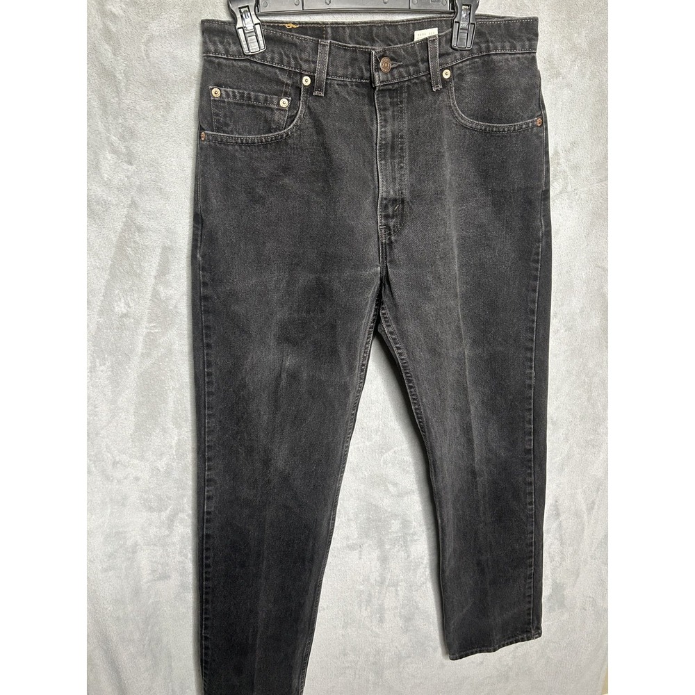 Vintage Levi's 505 Black Jeans 34x32 fit(32x32) Made In USA